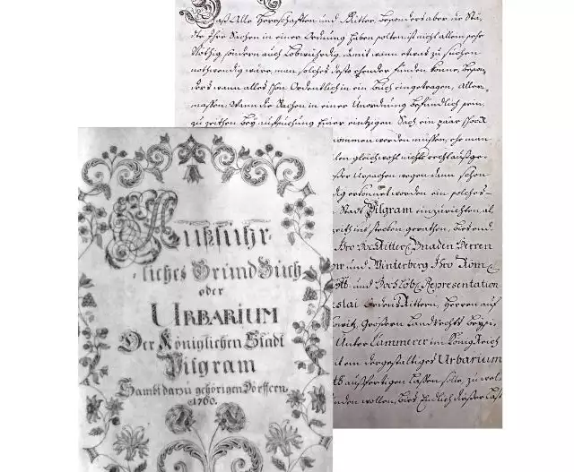 Původní urbář z roku 1760.