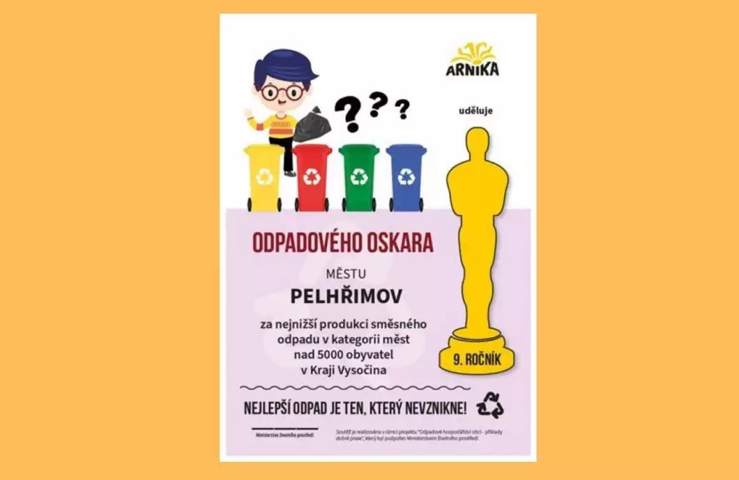 Pelhřimov je na Vysočině nejlepší v třídění odpadu