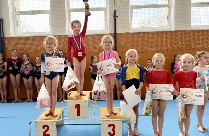 Gymnastka Lada Krejča vyhrála závody v Sezimově Ústí