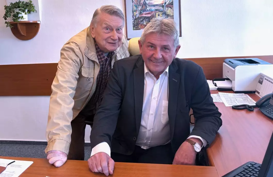 Starostu města navštívil herec Josef Dvořák