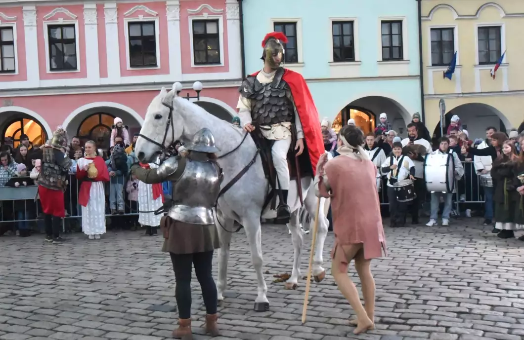 Svatý Martin dorazil na Masarykovo náměstí