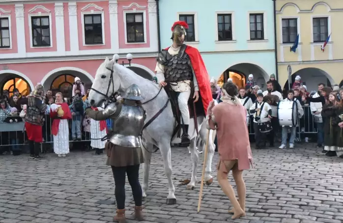 Svatý Martin dorazil na Masarykovo náměstí