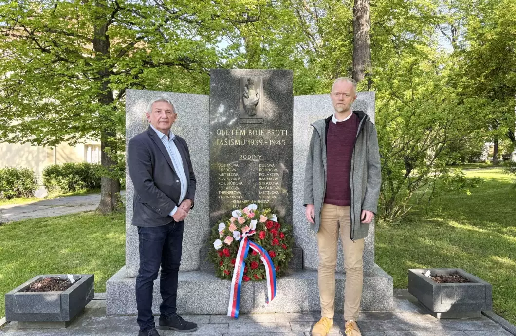 Vedení města si připomnělo výročí konce druhé světové války