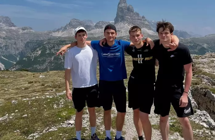 Gymnazisté strávili sportovní kurz v Dolomitech