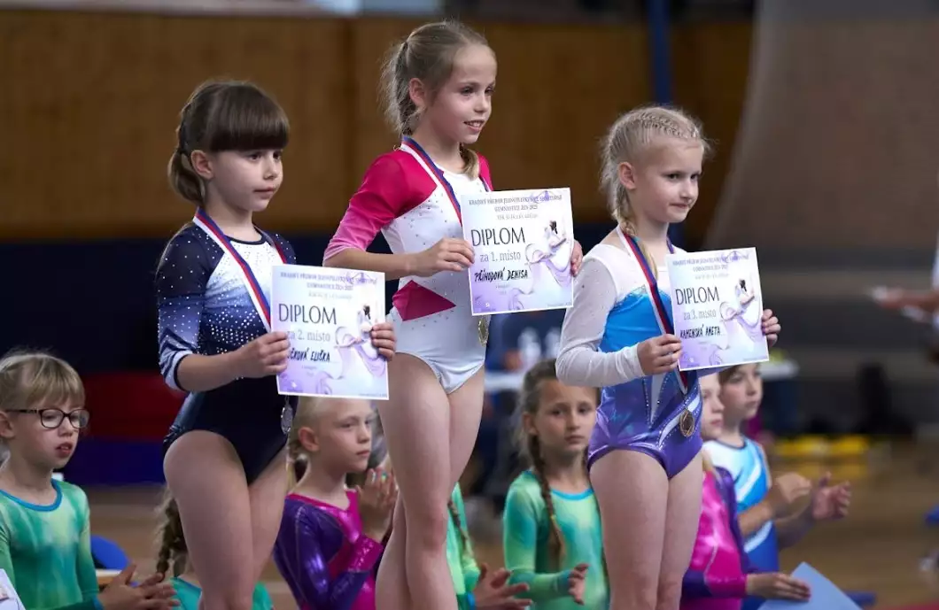Gymnastky získaly na krajských přeborech dvě medaile