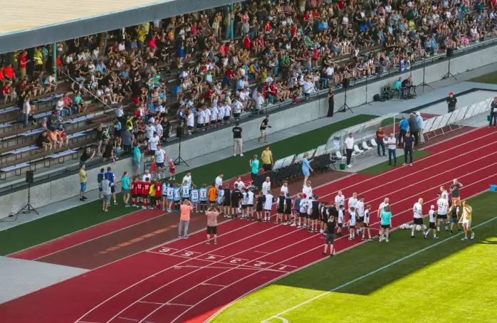 Netradiční pohled. Fotbal z ptačí perspektivy