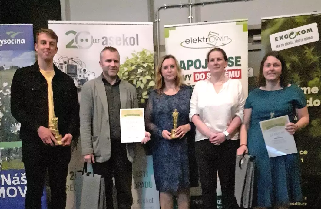 Pelhřimov dostal ocenění za sběr elektroodpadu