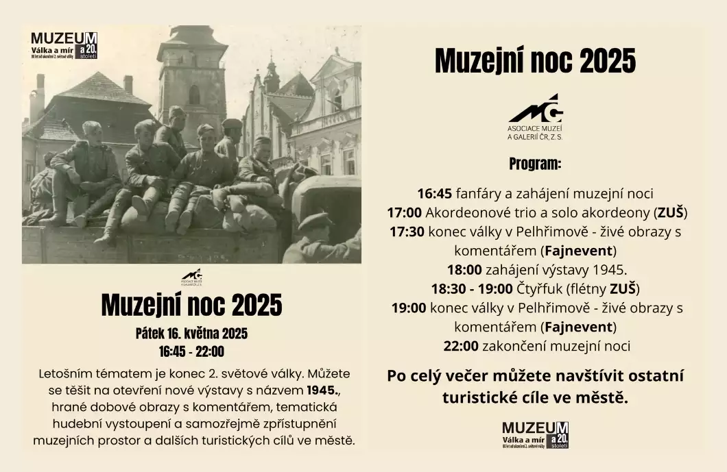 Muzejní noc se uskuteční už zítra. Program je lákavý