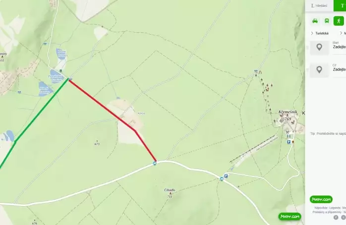 Oprava uzavřela komunikaci ke Stříbrné studánce