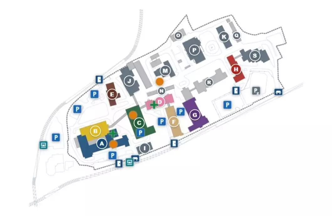 Barvy a digitální mapa usnadní cestu v nemocnici
