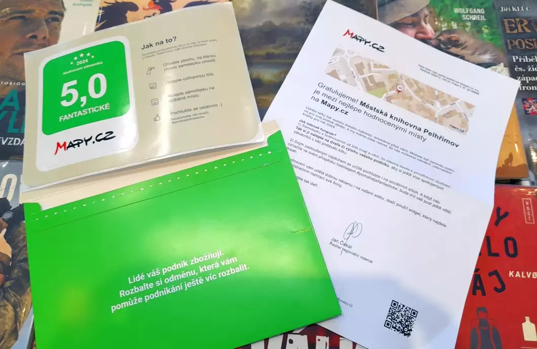 Pět hvězdiček. Knihovna získala ocenění