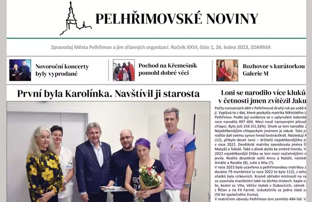První občánek, parkování a rozhovory. Vyšly tištěné noviny