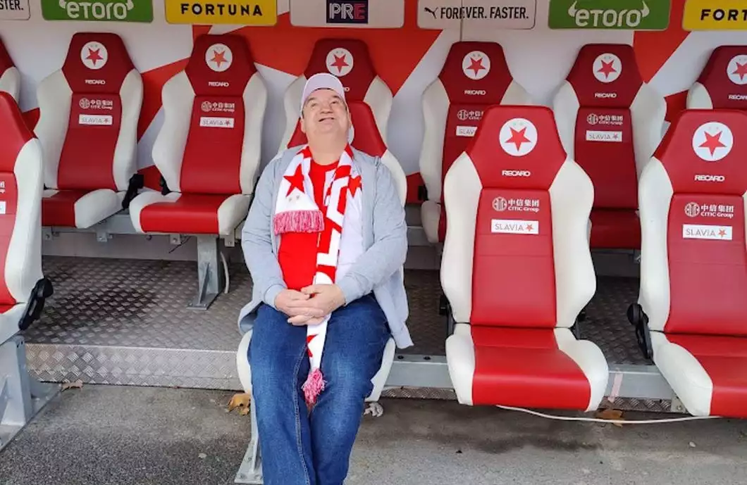 Slavia splnila sen klientovi Domova Jeřabina Pelhřimov
