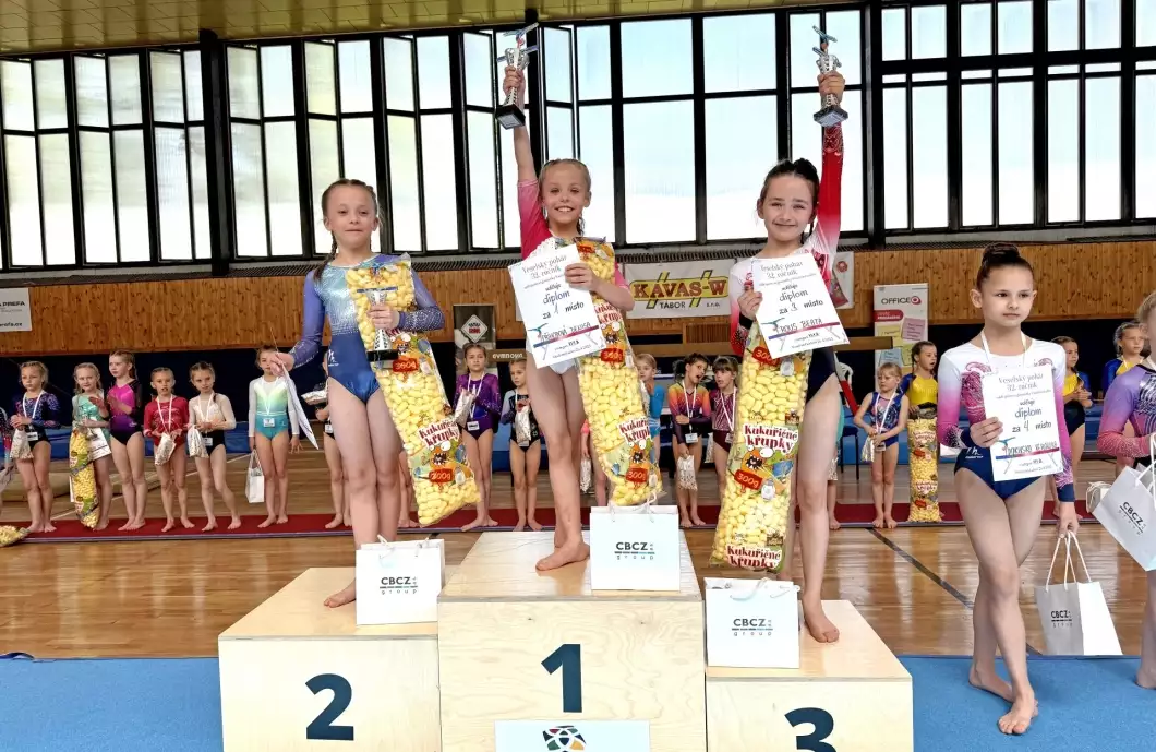 Sportovní gymnastky slavily medailové úspěchy