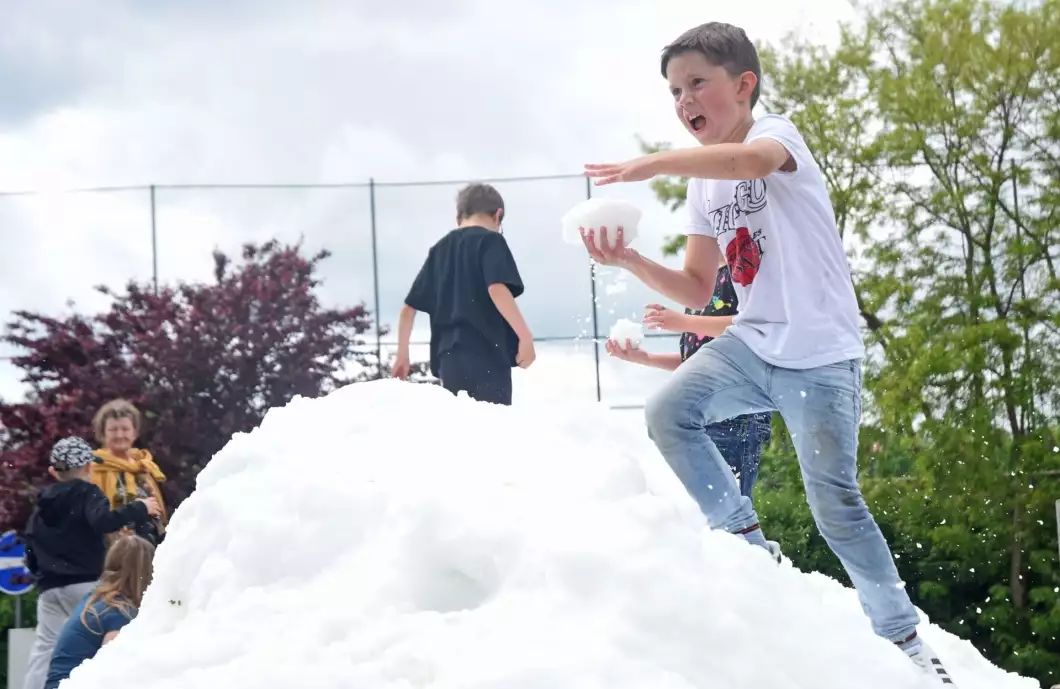 Hromada sněhu při Dni dětí nadchla malé návštěvníky