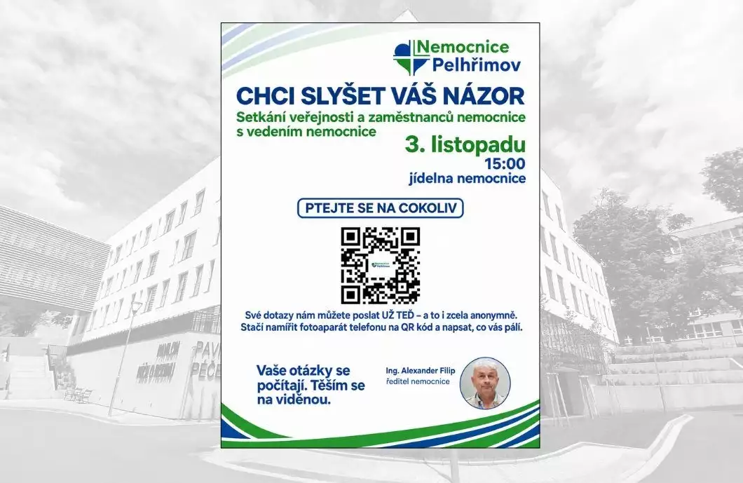 Nový ředitel nemocnice zve veřejnost k otevřené debatě