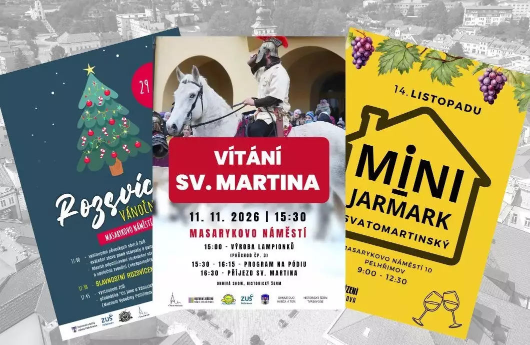 Přijede svatý Martin, advent přivítá rozsvícení vánočního stromu
