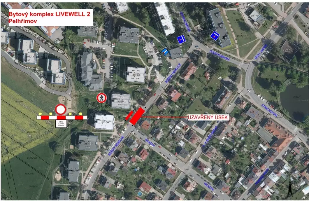 Prodloužení uzavírky části ulice Boženy Němcové