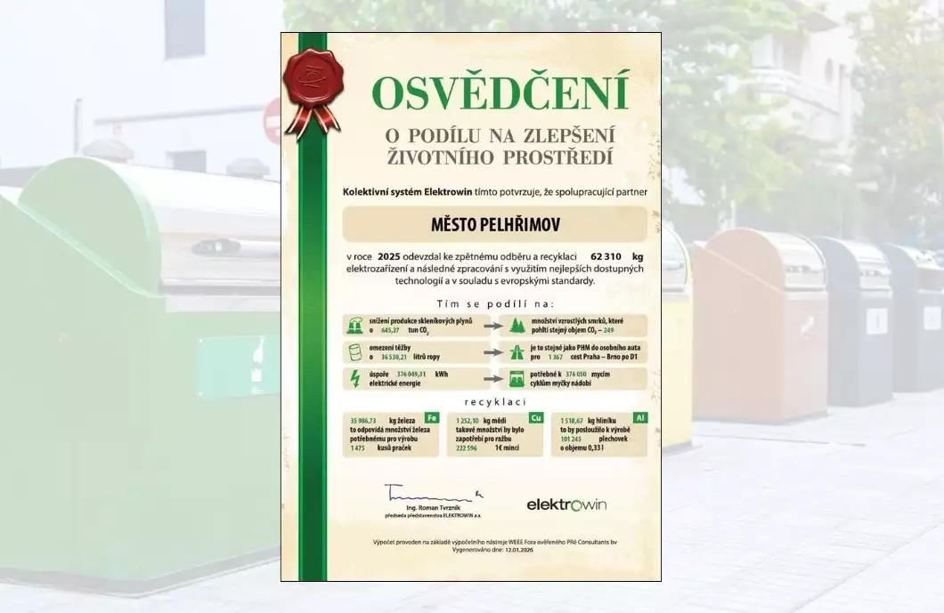 Recyklace elektroodpadu má v Pelhřimově výsledky