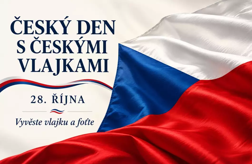 Den s českými vlajkami připomene výročí republiky