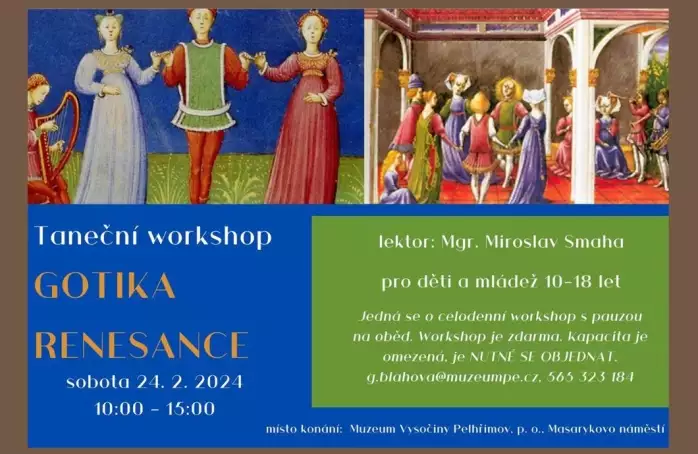 V muzeu budou učit tance z období gotiky a renesance